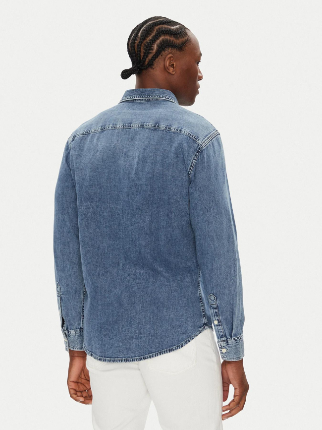 Chemise en jean regular denim bleu homme - Calvin Klein Jeans