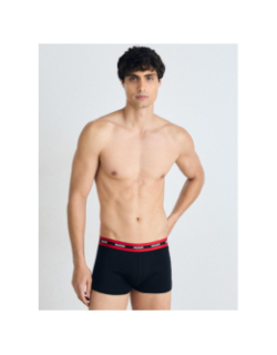 Pack de 3 boxers en coton à élastique logoté noir homme - Hugo
