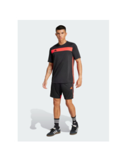 Maillot de football tiro noir et rouge homme - Adidas