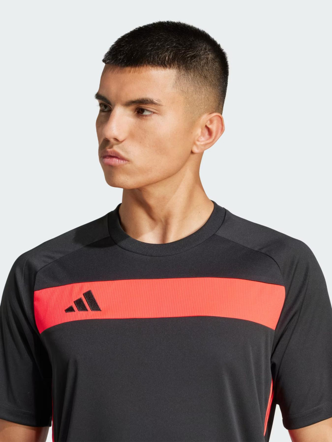 Maillot de football tiro noir et rouge homme - Adidas