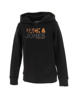 Sweat à capuche floki noir garçon - Jack & Jones