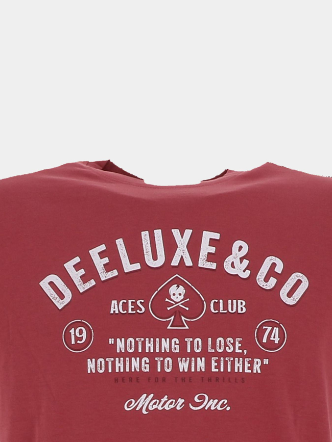 T-shirt à manches courtes nothing rouge homme - Deeluxe