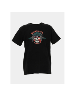 T-shirt à manches courtes hibiskull noir garçon - Quiksilver