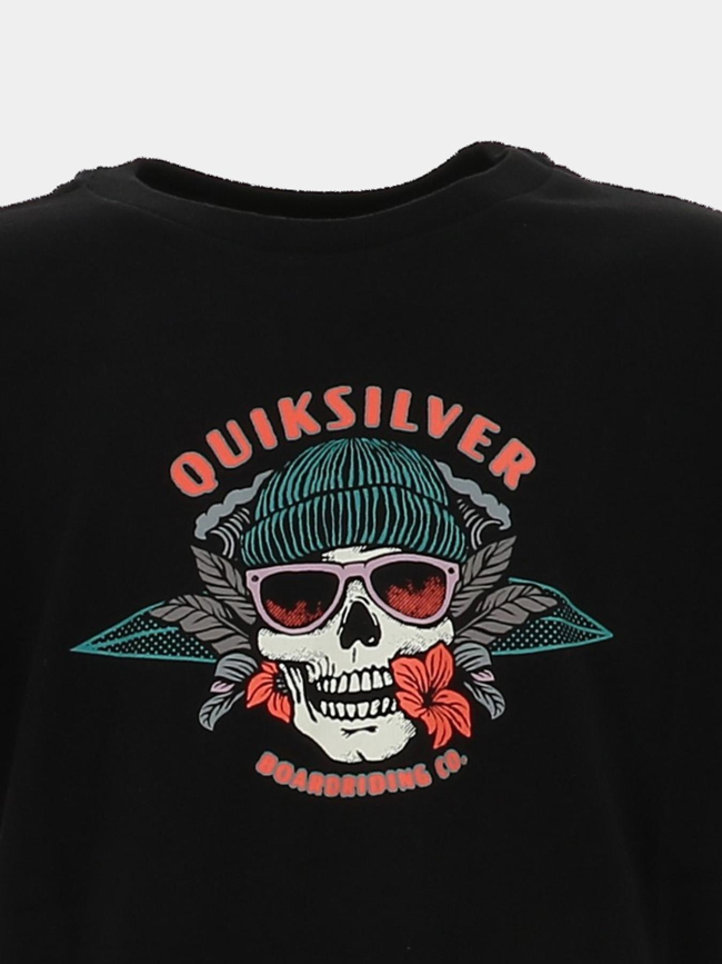 T-shirt à manches courtes hibiskull noir garçon - Quiksilver