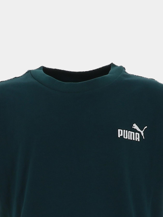 T-shirt à manches courtes ess tape layout vert enfant - Puma