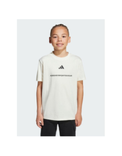 T-shirt à manches courtes b sj t écru enfant - Adidas