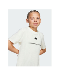 T-shirt à manches courtes b sj t écru enfant - Adidas