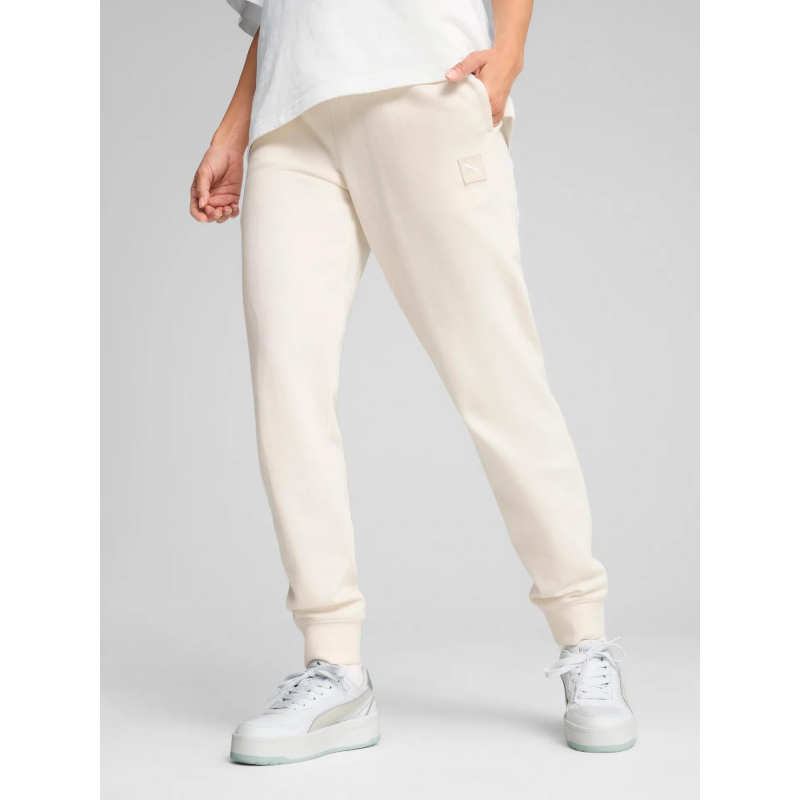 Pantalon de jogging ess elevated beige femme - Puma