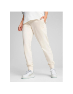 Pantalon de jogging ess elevated beige femme - Puma