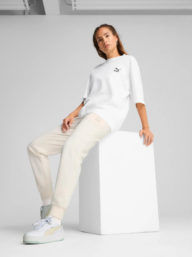 Pantalon de jogging ess elevated beige femme - Puma