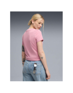 T-shirt à manches courtes ess elevated rose femme - Puma