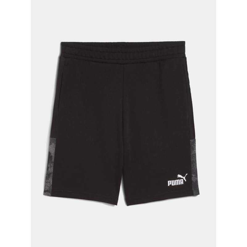 Short en molleton ess camo noir enfant - Puma