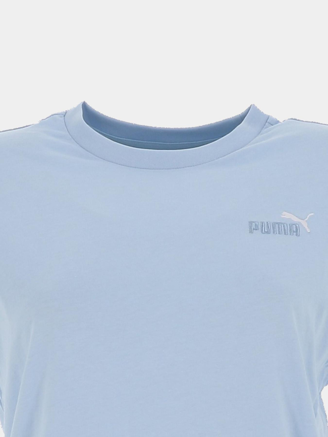T-shirt à manches courtes essentials color bleu ciel fille - Puma