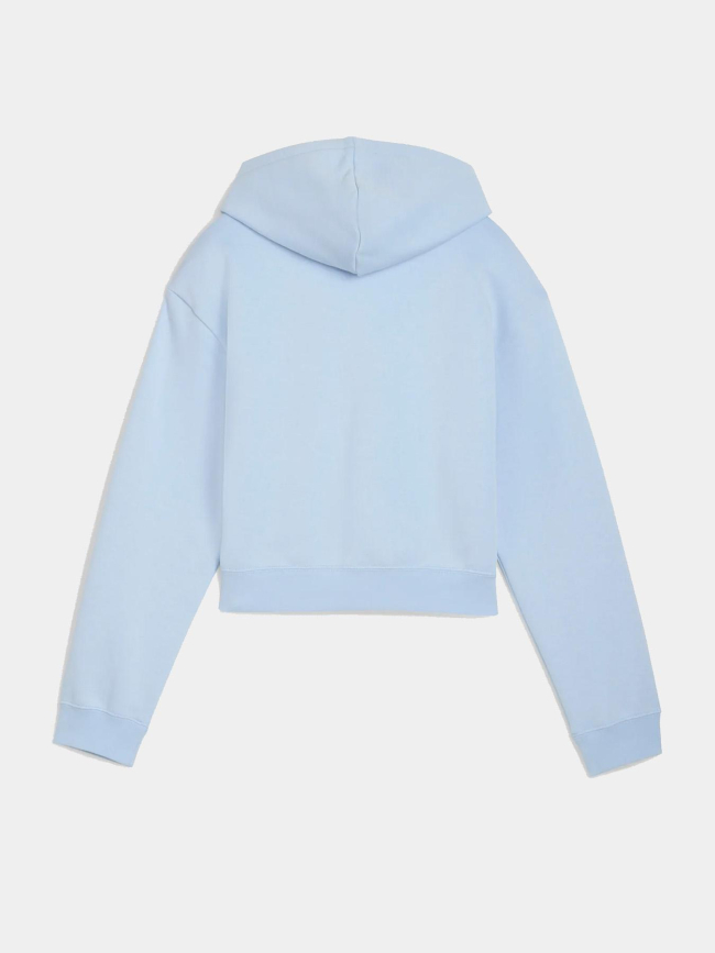 Sweat à capuche ess 2 color no.1 logo bleu ciel fille - Puma