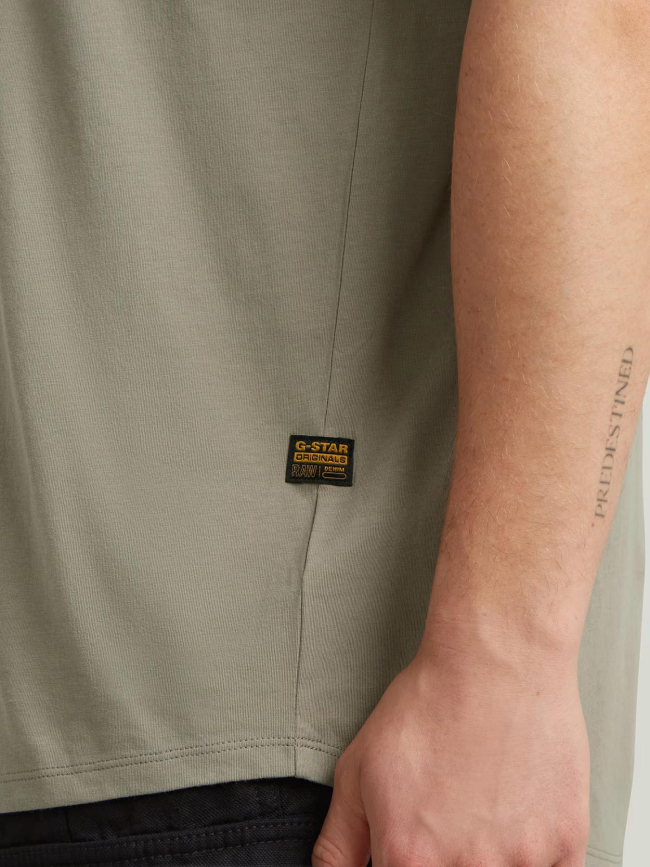 T-shirt à manches courtes lash kaki homme - G Star