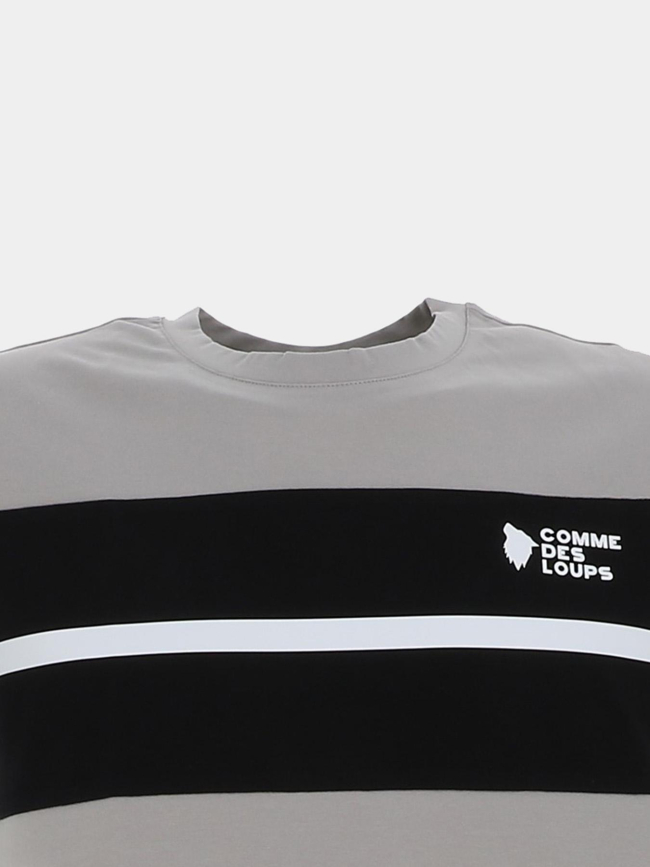 T-shirt wimbledon gris et noir homme - Comme Des Loups