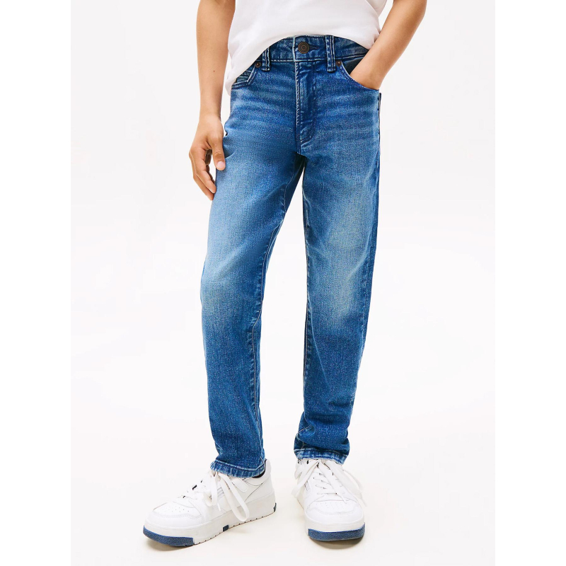 Jean droit délavé bleu enfant - Tommy Hilfiger