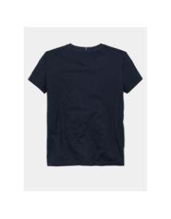 T-shirt à logo nyc pailleté en demi-cercle bleu fille - Tommy Hilfiger