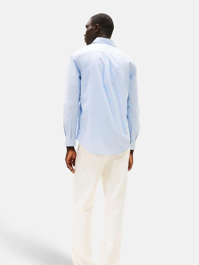 Chemise regular flex poplin bleu homme - Tommy Hilfiger