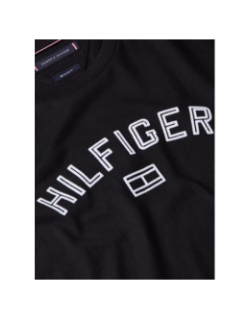 T-shirt à manches courtes flock noir homme - Tommy Hilfiger