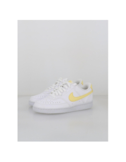 Baskets court vision low next nature blanc et jaune femme - Nike