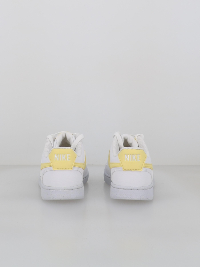 Baskets court vision low next nature blanc et jaune femme - Nike