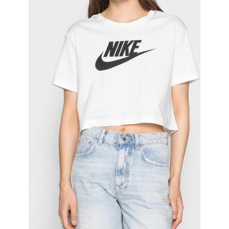 T-shirt crop futura blanc fille - Nike
