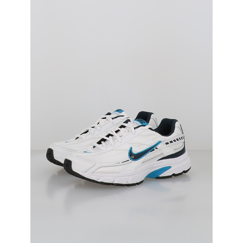 Sneakers Nike Blanche Et Bleu Homme Baskets Initiator Blanc Et