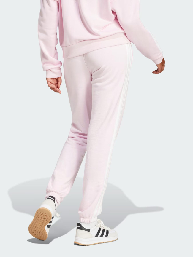 Pantalon jogging 3 stripes ft cf pt rose femme - Adidas