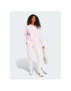 Pantalon jogging 3 stripes ft cf pt rose femme - Adidas