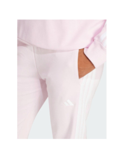 Pantalon jogging 3 stripes ft cf pt rose femme - Adidas