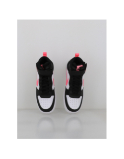 Baskets court borough mid 2 blanc rose et noir ado - Nike