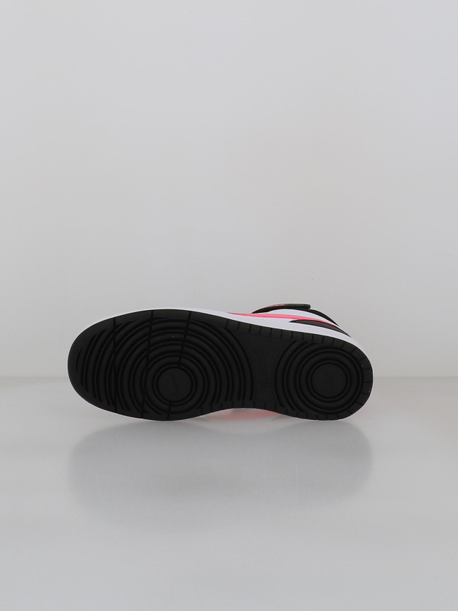 Baskets court borough mid 2 blanc rose et noir ado - Nike