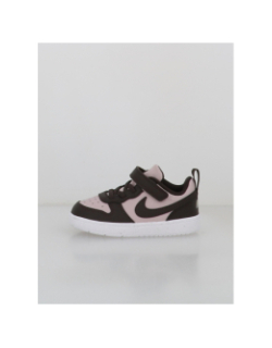 Baskets court borough low recraft violet et marron bébé - Nike