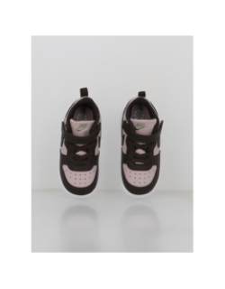 Baskets court borough low recraft violet et marron bébé - Nike