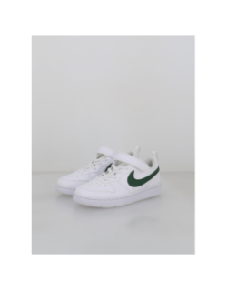 Baskets court borough low recraft blanc et vert enfant - Nike