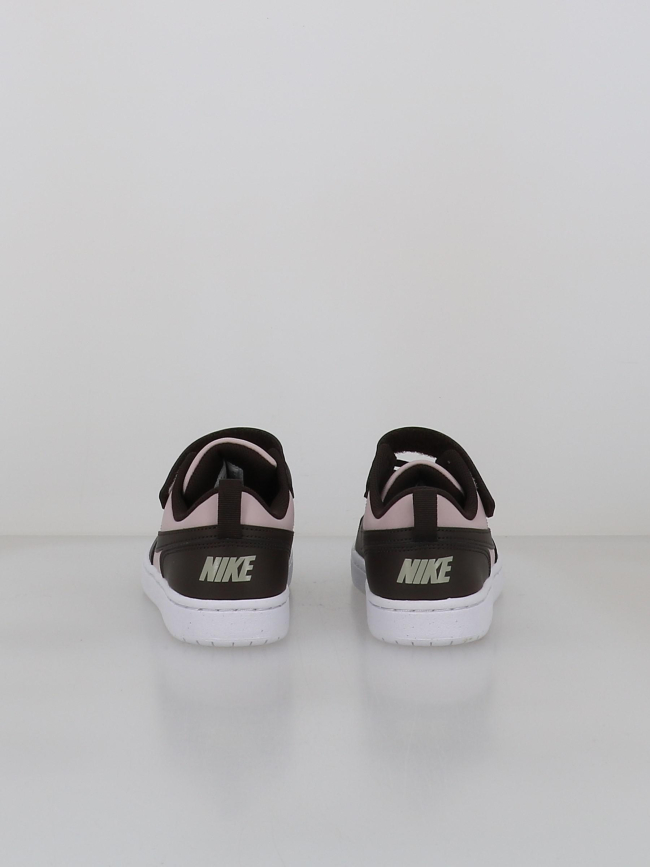 Baskets court borough low recraft violet et marron enfant - Nike