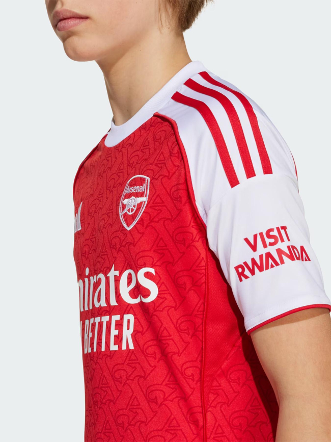 Maillot de football arsenal domicile 25/26 rouge enfant - Adidas