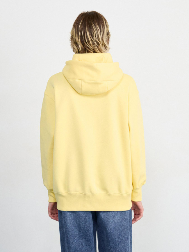 Sweat à capuche phoenix fleece jaune femme - Nike