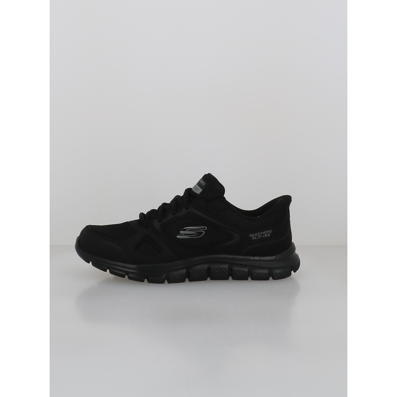 Baskets slip-ins track noir homme - Skechers