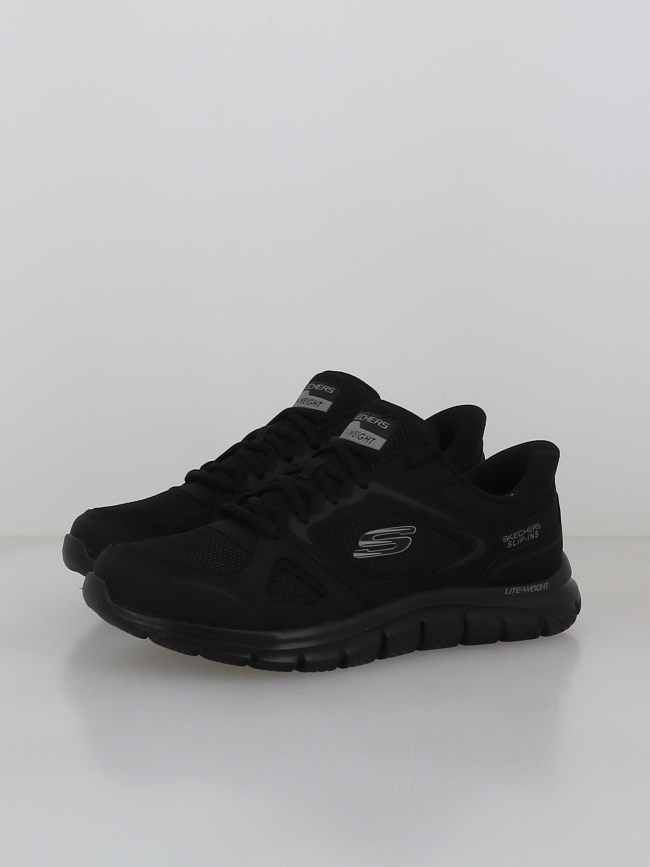 Baskets slip-ins track noir homme - Skechers