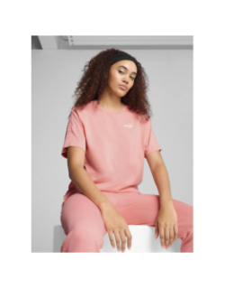T-shirt décontracté ess tape rose femme - Puma
