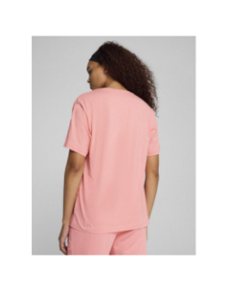 T-shirt décontracté ess tape rose femme - Puma