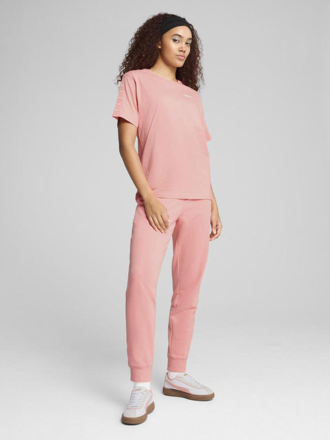 T-shirt décontracté ess tape rose femme - Puma