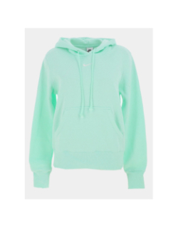 Sweat à capuche phoenix fleece vert d'eau femme - Nike