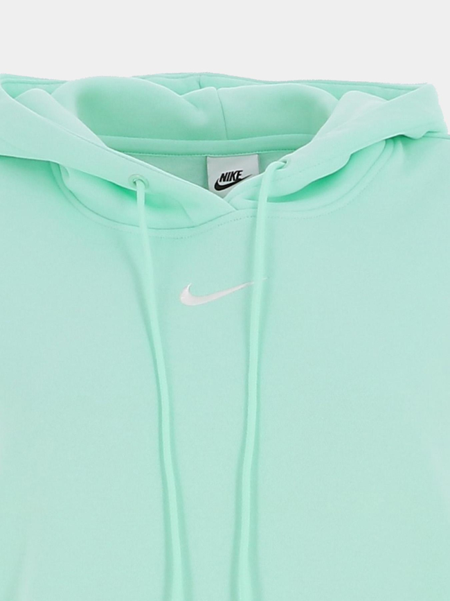 Sweat à capuche phoenix fleece vert d'eau femme - Nike