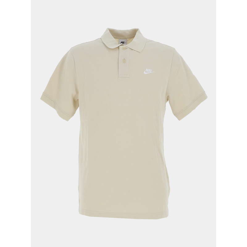 Polo en piqué de coton club beige homme - Nike