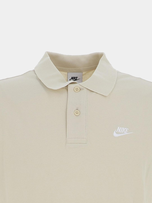 Polo en piqué de coton club beige homme - Nike