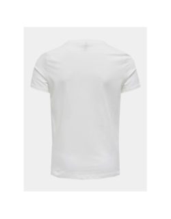 T-shirt à manches courtes kogemma léopard blanc fille - Only