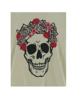T-shirt à manches courtes kogemma skull kaki fille - Only